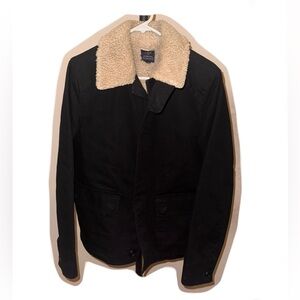 J. Crew Black Fleece Lined Jacket